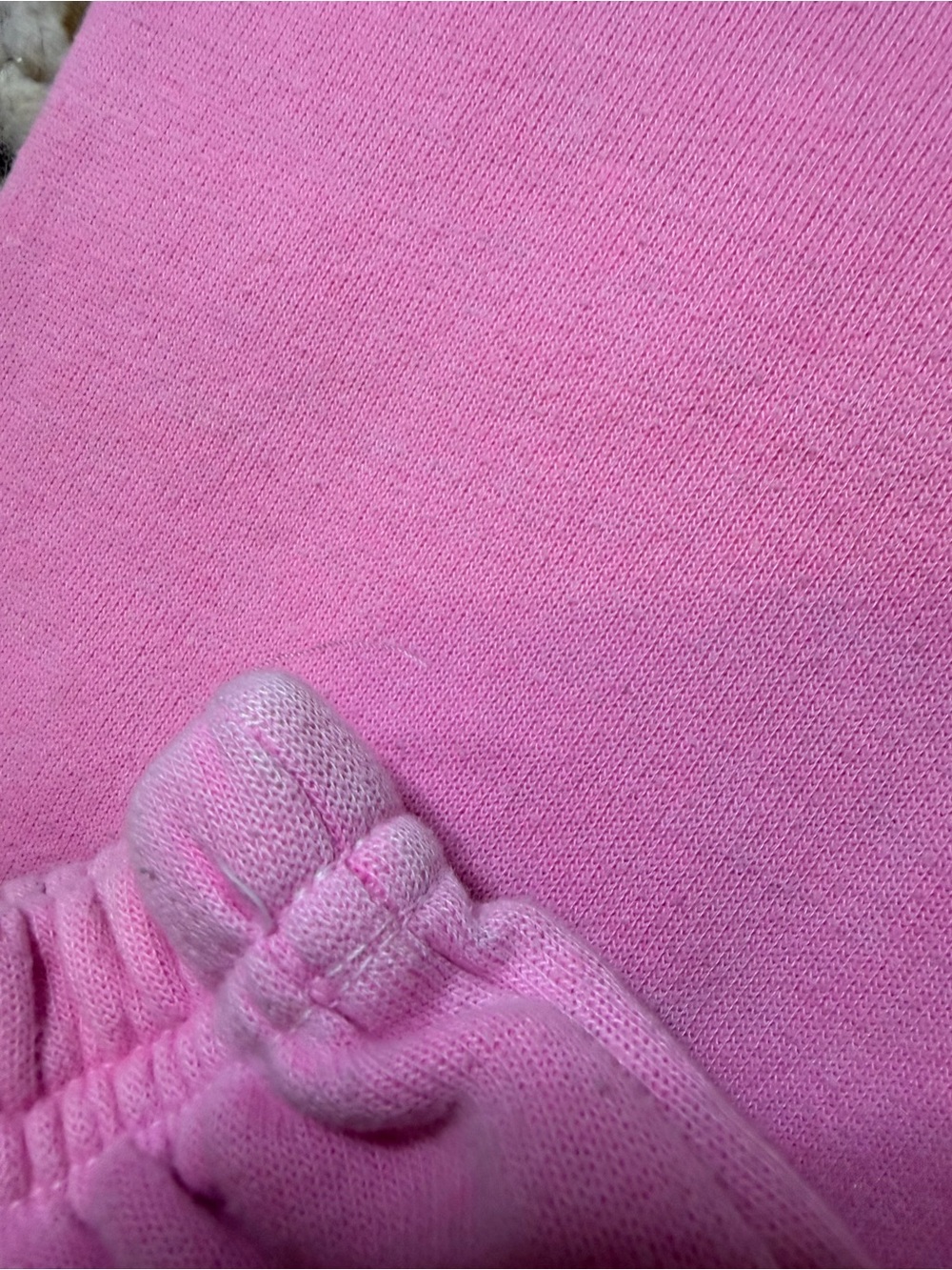 Aviator Nation Pink Fleece Joggers with Rainbow Side Script - Picture 4 of 7